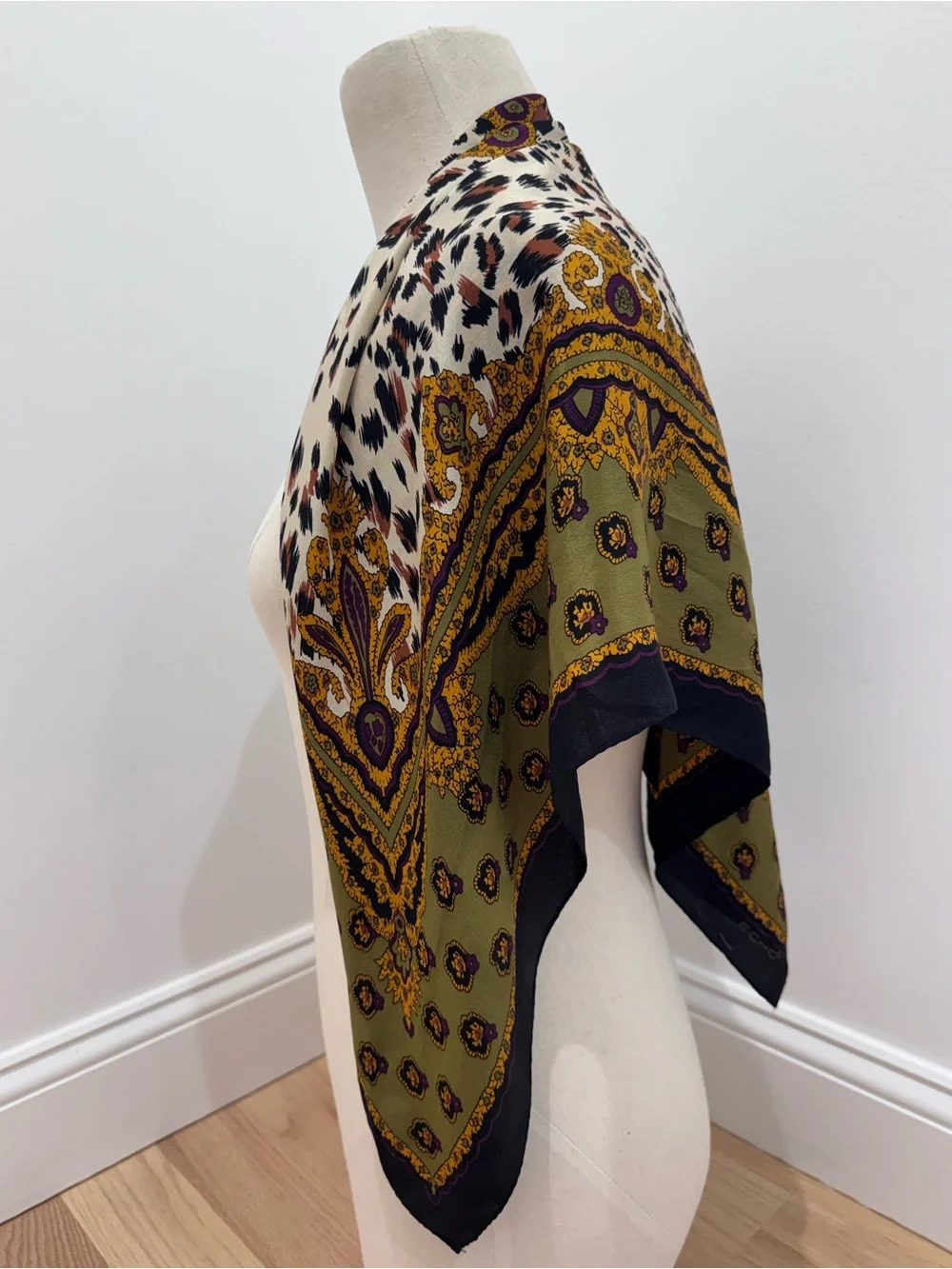 Echo animal print regal silk scarf classic